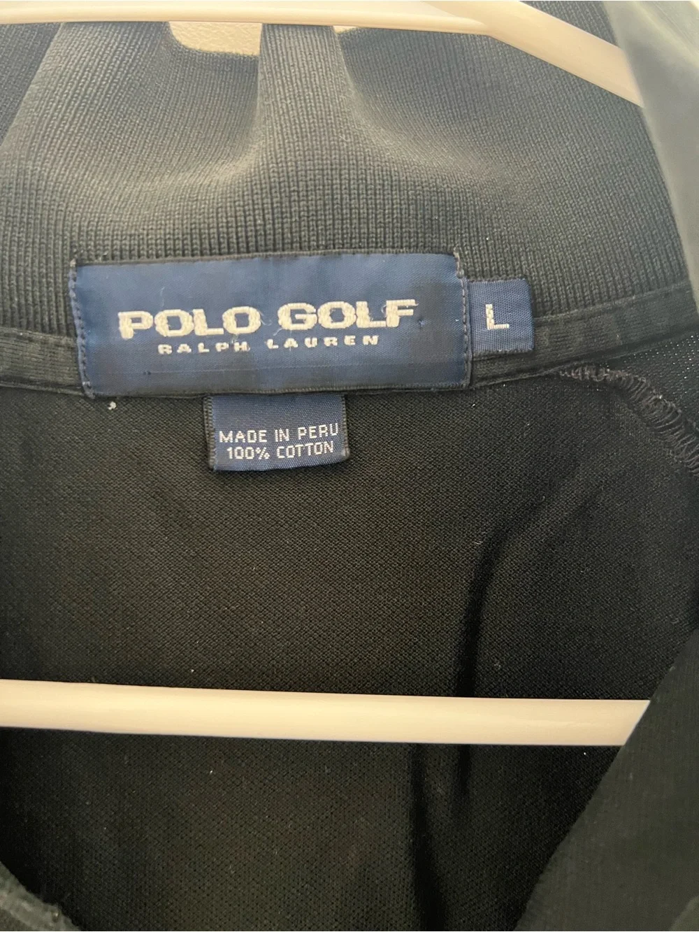 Vintage Classic Black Men's Ralph Lauren Polo Golf Shirt